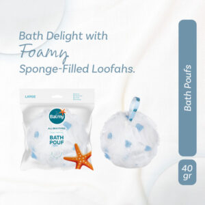 Bath Pouf – Blue – Large