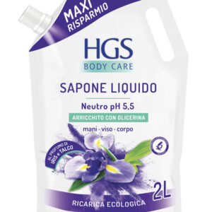HGS LIQUID SOAP REFILL TALCO & IRIS 2L