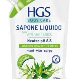 HGS LIQUID SOAP REFILL ALOE & TEA TREE OIL 500ML