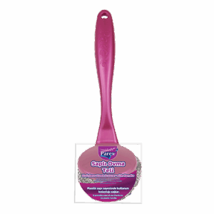 STAINLESS STEEL SCOURER WITH HANDLE